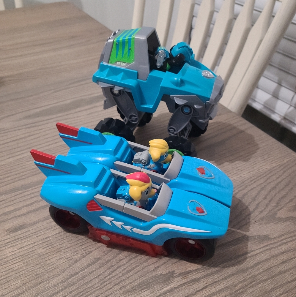 Rex and twins paw patrol toys